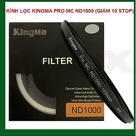 Mua KÍNH LỌC KINGMA PRO MC ND1000 52MM  55MM  62MM  67MM  72MM  77MM  82MM  (GIẢM 10 STOP) - HÀNG CHÍNH HÃNG