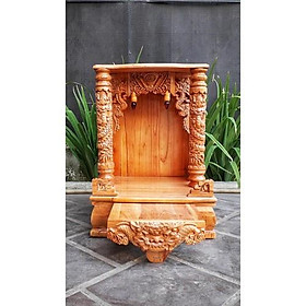 Mua Bàn thờ thần tài ông địa 48 x 68cm  bàn thờ ông địa gỗ   bàn thờ ông địa