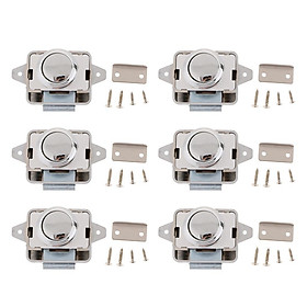 6x Push Button Cupboard  Latch for Motorhome RV Boat Cabinet