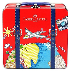 Vali 40 bút lông màu connector + sổ tô màu passport - faber-castell 155535