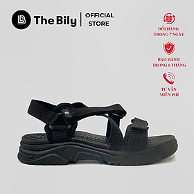 Giày Sandal Nam The Bily Quai Chéo Đôi - Màu Đen BL02D