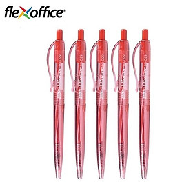 Bút bi Flexoffice FO-029 ngòi 0.5mm mực đỏ