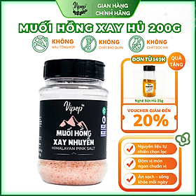 Muối Hồng Himalaya Xay Nhuyễn Vipep Hũ Nhựa 200g