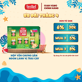 Hộp yến sào Ngon Lành 15% tổ yến nguyên chất chưng sẵn Yến Việt