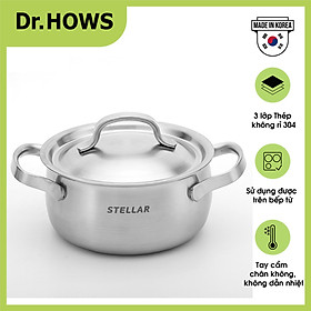 Nồi nấu Inox 3 lớp Dr.Hows Stella Casserole