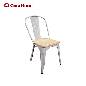 Mua Ghế cafe bằng thép sơn tĩnh điện cao cấp RUDI mặt ghế bằng gỗ tần bì 391822/391822. NHẬP KHẨU VÀ PHÂN PHÔI CHÍNH HÃNG COBI HOME