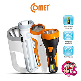 Mua Đèn Pin Sạc Tích Điện LED Comet Đa Năng Đèn Pin Cầm Tay Siêu Sáng