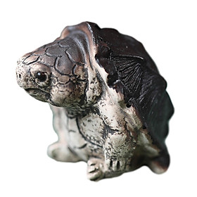 Miniature Snapping Turtle Statue Mini Tea Pet Ornament for Garden Home Decor