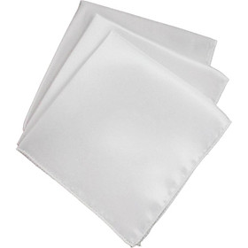 10Pcs Mens Pocket Square Solid Hankie Face Hankerchief Wedding Party
