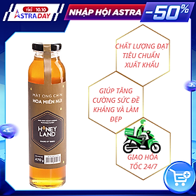 Mật ong chín hoa miền núi nguyên chất honeyland 470g