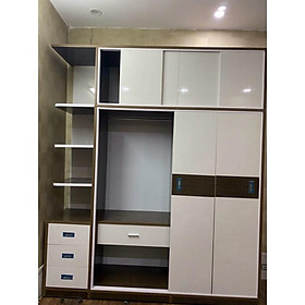 Mua Tủ quần áo lắp đặt tận nhà nhựa nội thất cao 2m4 ngang 2m05