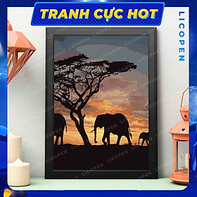 Mua Tranh Tô Màu Theo Số - Tranh Thiên Nhiên Hoang Dã - MS481