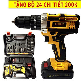 Máy khoan pin Dewalt 26V, Khoan Pin Bắt Vít 24 Phụ Kiện Model 2020