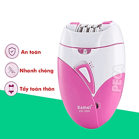 Máy cạo nhổ lông chuyên dụng Kemei KM-189A sử dụng toàn thân an toàn cho da