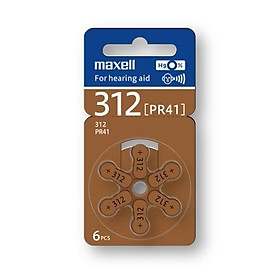 Pin máy trợ thính Maxell PR41 ( pin 312 ) 1,45V Hàng chính hãng