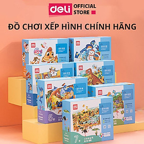 Đồ Chơi Xếp Hình Puzzle Cấp Độ Dễ Đến Khó 7 Level Deli - Chủ Đề Động vật