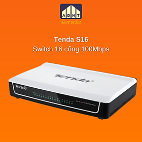 Mua Bộ chia mạng 16 cổng tốc độ 100Mbps Switch S16 Tenda hàng chính hãng