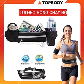 Túi chạy bộ đeo hông nhỏ gọn, chống nước chính hãng TopBody, đựng ví tiền, điện thoại, chìa khóa