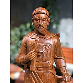 Mua TƯỢNG TRẦN QUỐC TUẤN  TRẦN HƯNG ĐẠO VƯƠNG BẰNG GỖ HƯƠNG ĐÁ KT 80×26×21CM