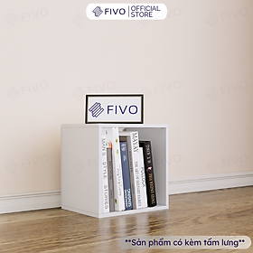 Kệ Sách Tổ Ong Gỗ MDF FIVO FB01 Màu Trắng, Có Tấm Lưng Dày Dặn, Sáng Tạo Đa Công Dụng Dễ Lắp Ráp - Hàng Chính Hãng