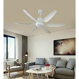 Mua Quạt trần TKGD 62902W- 6 CÁNH TRẮNG 1M47 SIÊU MÁT- KÈM ĐIỀU KHIỂN DC 6 TỐC ĐỘ TIẾT KIỆM ĐIỆN NĂNG  PHÙ HỢP VỚI NHIỀU KHÔNG GIAN