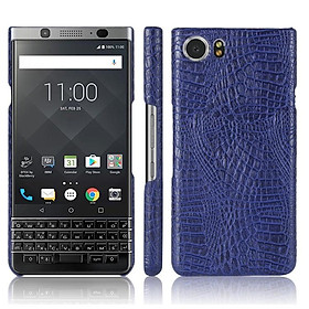 Ốp Lưng dành cho Blackberry Keyone Vân Cá Sấu Màu Xanh