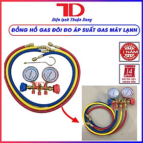 Đồng hồ gas đôi, đồng hồ đo áp suất gas máy lạnh CT 536H