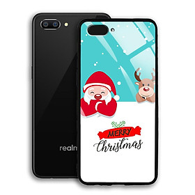 Ốp Lưng Kính Cường Lực cho điện thoại Realme C1 - 03040 7937 XMAS10 - Hàng Chính Hãng