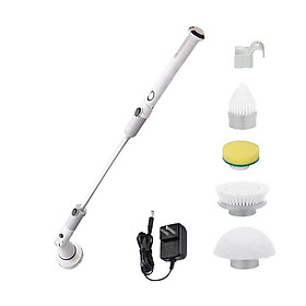 Mua Chổi điện cọ nhà vệ sinh tự động Sothing JESOPB  đa năng kèm 4 đầu chổi tiện dụng chà siêu sạch - Hàng nhập khẩu