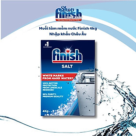 Muối rửa chén FINISH cao cấp 4kg- Nhập khẩu Châu Âu ,chống cặn canxi
