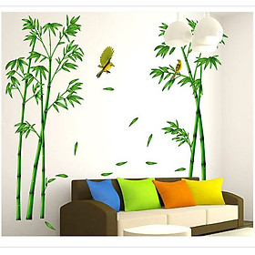 Mua Decal dán tường Cây trúc xanh 3 AmyShop DCX047 (165 x 295 cm)