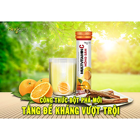 Multivitamin C Hồng sâm - dạng sủi hỗ trợ tăng cường sức khỏe, nâng cao sức đề kháng