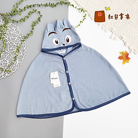 Áo Choàng Chống Nắng Cho Bé Trai, Bé Gái, Áo Cánh Dơi Cotton Hình Thú ,Thoáng Mát (Size 0-3 tuổi)