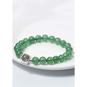 Vòng tay đá thạch anh dâu xanh phối đá xà cừ - Ngọc Quý Gemstones