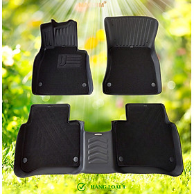 Thảm lót sàn ô tô 2 lớp cao cấp dành cho xe Mercedes S 2014-2020 (qd) nhãn hiệu Macsim chất liệu TPE màu đen