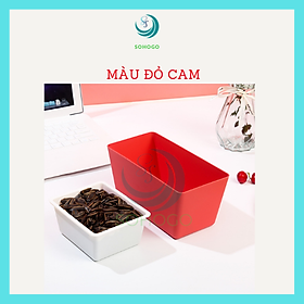 Mua  VIDEO - Rổ đựng trái cây 2 ngăn 21x10.5cm - CHỌN MÀU- Khay đựng hạt  vỏ đa năng
