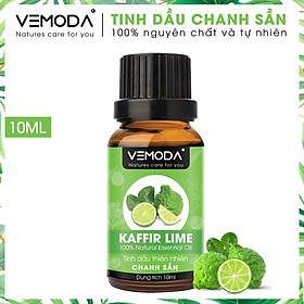 Tinh dầu Chanh sần cao cấp. Kaffir Lime Essential Oil. Tinh dầu xông phòng giúp khử mùi, kháng khuẩn, thanh lọc không khí, thư giãn, tái tạo năng lượng. Tinh dầu thơm phòng cao cấp Vemoda