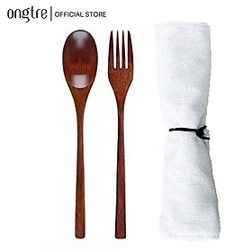 Mua Bộ đũa muỗng nĩa ONGTRE theo phong cách Nhật Bản  Tặng kèm túi vải (Màu ngẫu nhiên)