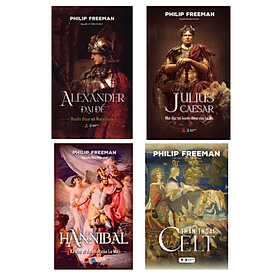 Combo 4 cuốn sách: Alexander đại đế - Julius Caesar - Hannibal - Thần thoại Celt