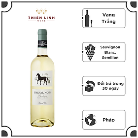 Rượu Vang Trắng Pháp Cheval Noir Bordeaux Sauvignon Blanc