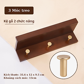 Mua Kệ gỗ treo tường nút treo đồ kim loại Dola Home. Kệ treo đóng đinh dễ sử dụng  treo quần áo  để lọ hoa  đồ dùng gia đình