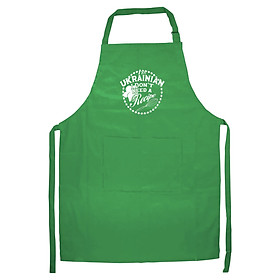 Tạp Dề Làm Bếp In Hình Womens Funny I Don't Need a Recipe I'm Ukrainian Cuisine Babushka V-Neck