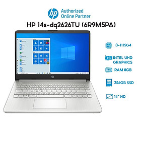Mua Laptop HP 14s-dq2626TU (6R9M5PA) (i3-1115G4 | 8GB | 256GB | Intel UHD Graphics | 14  HD | Win 11) Hàng chính hãng