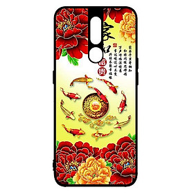 Ốp lưng dành cho điện thoại Oppo F11 Pro Hoa Mẫu Đơn Đỏ - Hàng Chính Hãng