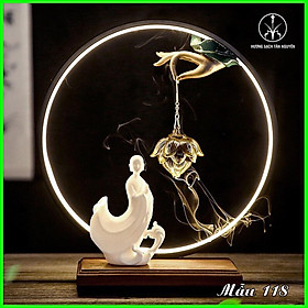 Mua Lư hương hoa sen ngược LOẠI LỚN - Thác khói tay lư sen tượng phật trang trí TK118 - Hương Sạch Tân Nguyên