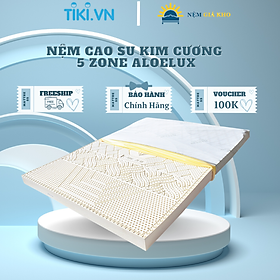 Nệm cao su kim cương 5 zone aloe