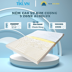 Hình ảnh Nệm Cao Su Kim Cương 5 Zone Aloe