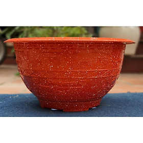 Mua Chậu nhựa tròn T48 đỏ hoa văn đa dạng