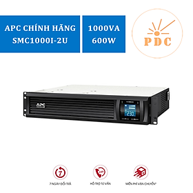 Bộ lưu điện: APC Smart-UPS C 1000VA LCD RM 2U 230V-SMC1000I-2U - Hàng Chính Hãng