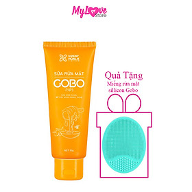 Sữa Rửa Mặt Rễ Cây Ngưu Bàng GoBo Cocayhoala Làm Sạch - Dưỡng Ẩm - Trẻ Hóa - Làm Mờ Vết Thâm - Phục Hồi Da Hư Tổn, Tuýp 100g + Tặng Miếng Rửa Mặt Sillicon Gobo Cleansing Pad Làm Sạch Sâu - Ngừa Mụn - Không gây tổn thương da, Hộp 1 Chiếc mylovestore